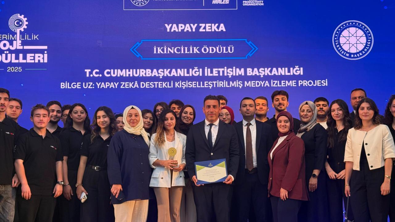 İletişim Başkanlığı'nın yapay zeka projesi ödül aldı