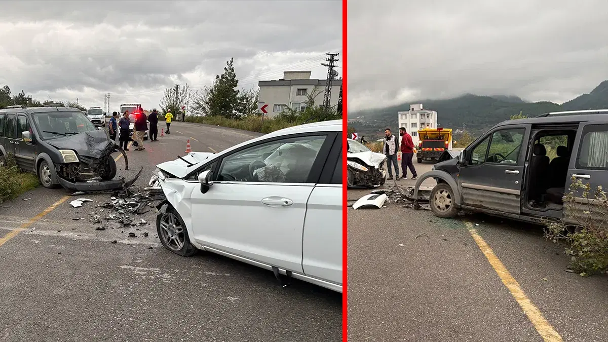Osmaniye'de iki araç çarpıştı: 3 yaralı