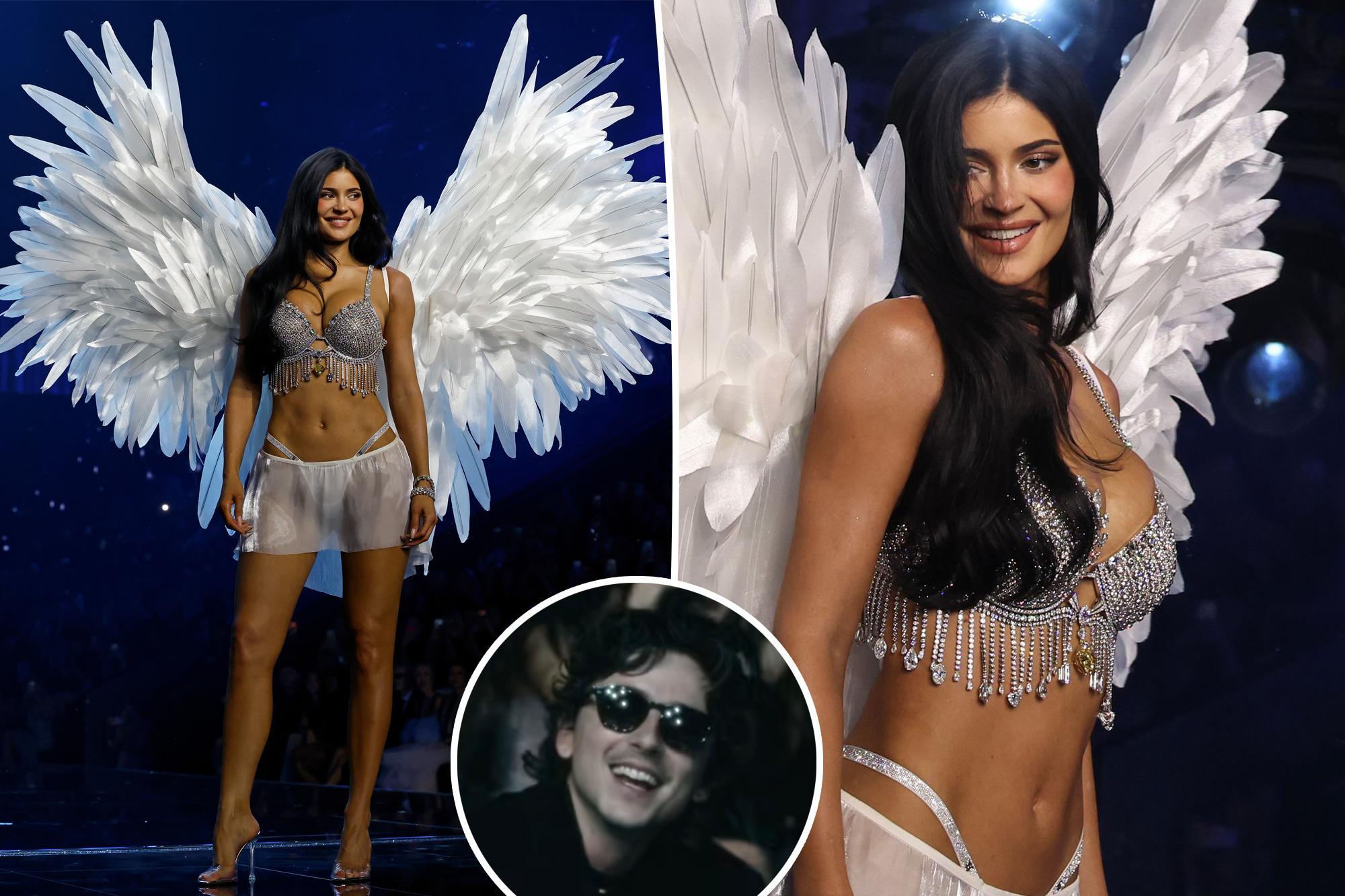 Kylie Jenner Victoria's Secret'ta 50 milyon dolarlık sütyenle podyuma çıktı