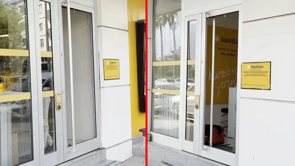İskenderun'da banka şubesine hırsızlık girişimi