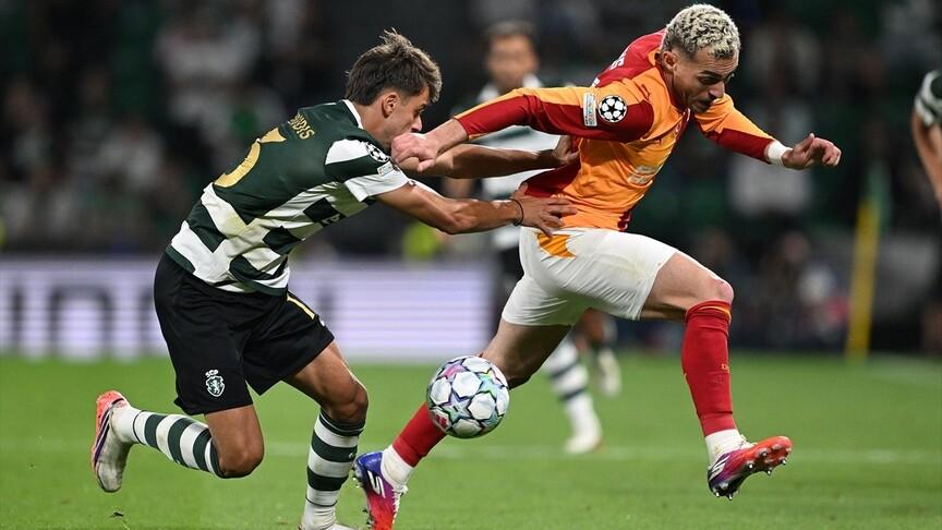 Galatasaray, Şampiyonlar Ligi'nde öne geçtiği maçta Sporting'e 3-1 yenildi