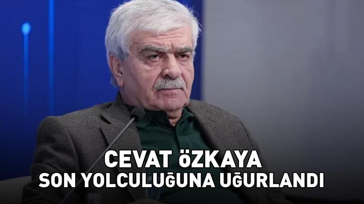 Yazar Cevat Özkaya İstanbul'da son yolculuğuna uğurlandı