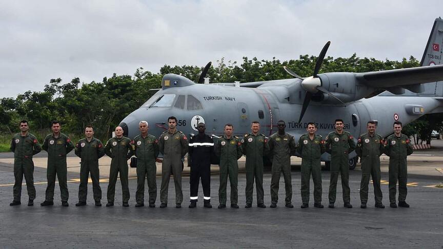 Mehmetçik Senegal'de arama kurtarma eğitimi için görev uçuşu yaptı
