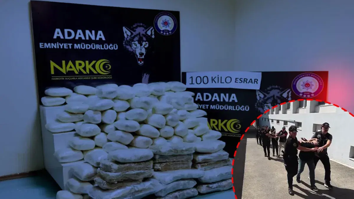 Adana'da depoya baskın: Bavullarda 100 kilo esrar bulundu