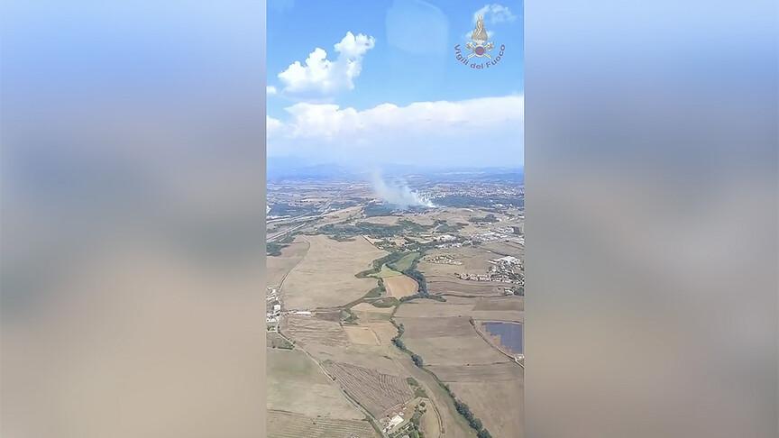 İtalya'da mühimmat tesisinde yangın sonrası patlama