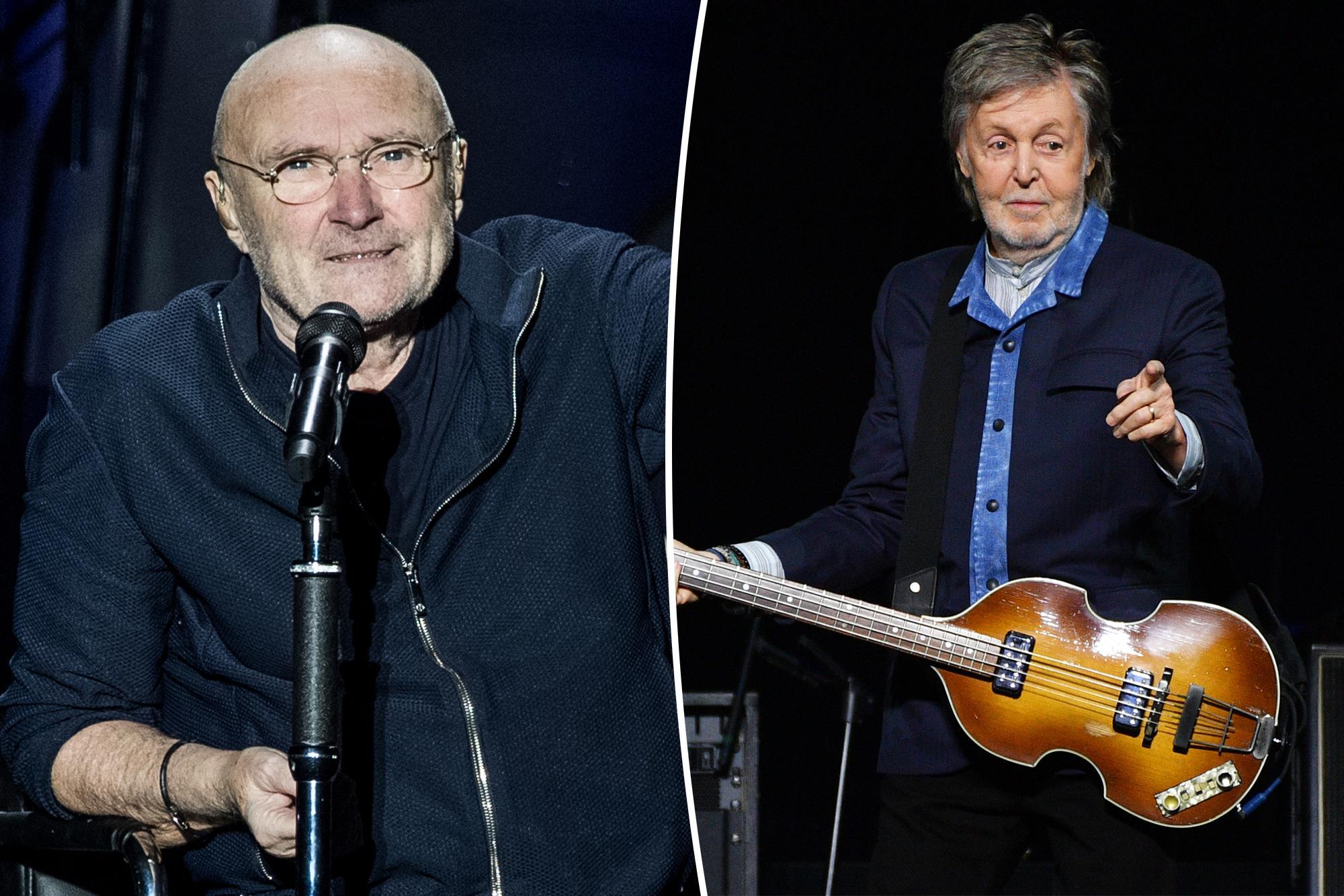 Phil Collins ve Paul McCartney 24 yıllık küslüğü geride bıraktı