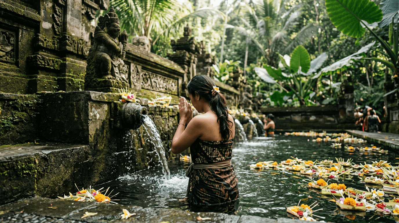 Survivor Didem Ceran Bali'de arınma ritüeline katıldı