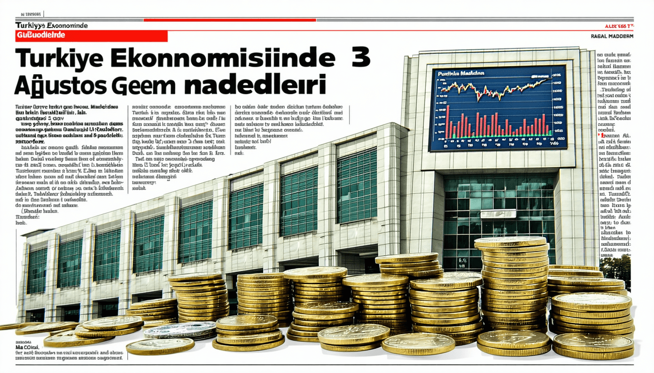 Türkiye Ekonomisinde 3 Ağustos Gündem Maddeleri