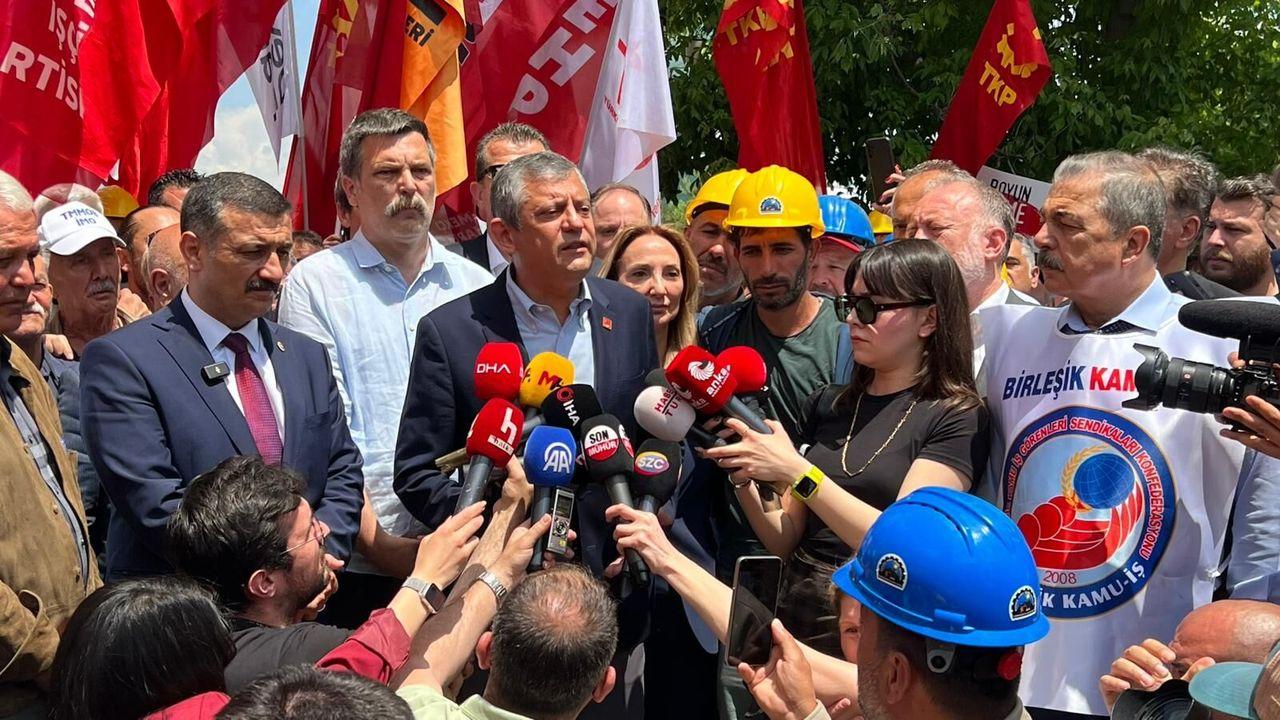 Özgür Özel, maden işçileri ile bir araya geldi