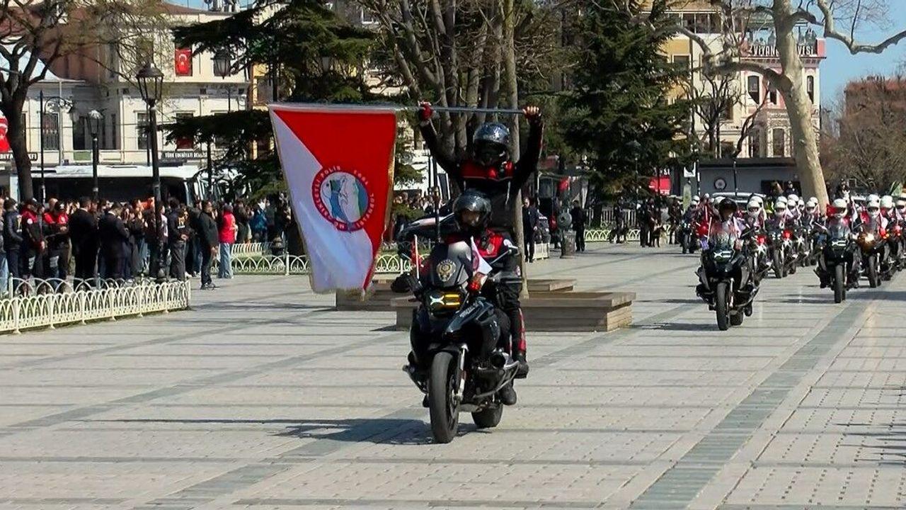 İstanbul'da Türk Polis Teşkilatının 181. yıl dönümü kortej geçişiyle kutlandı