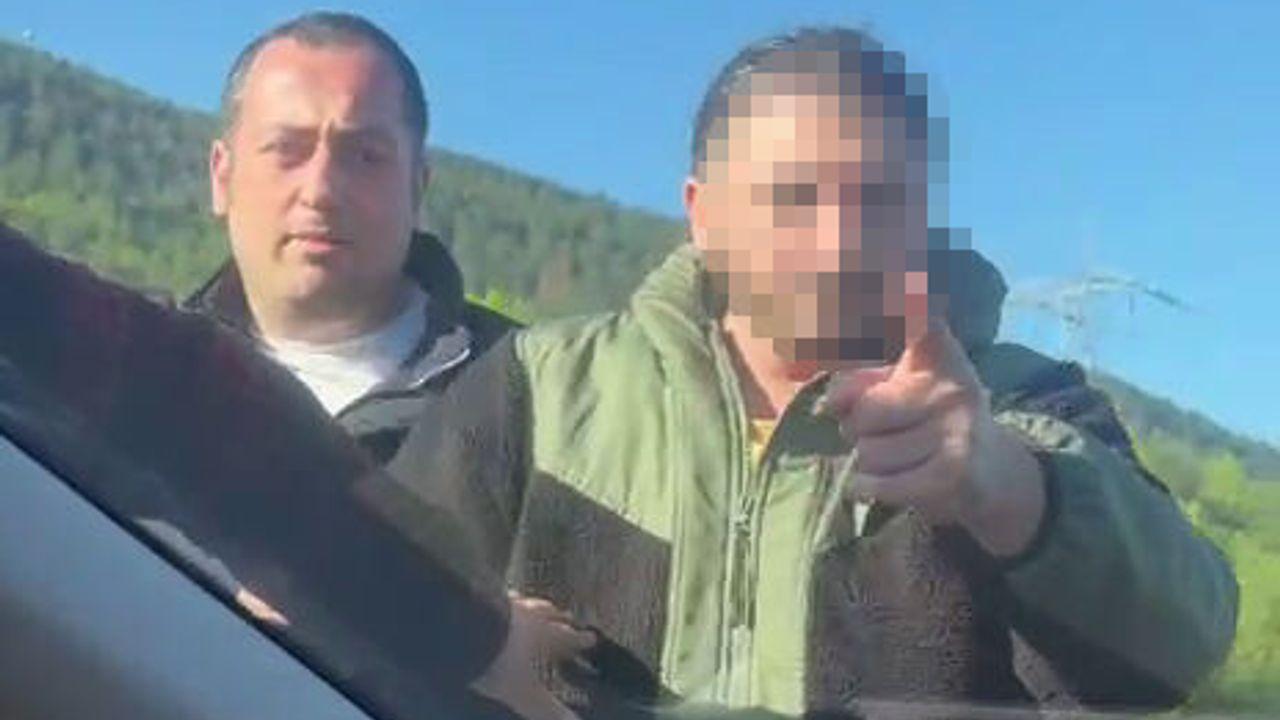 Otoyolda tartıştığı sürücüyü darbetti