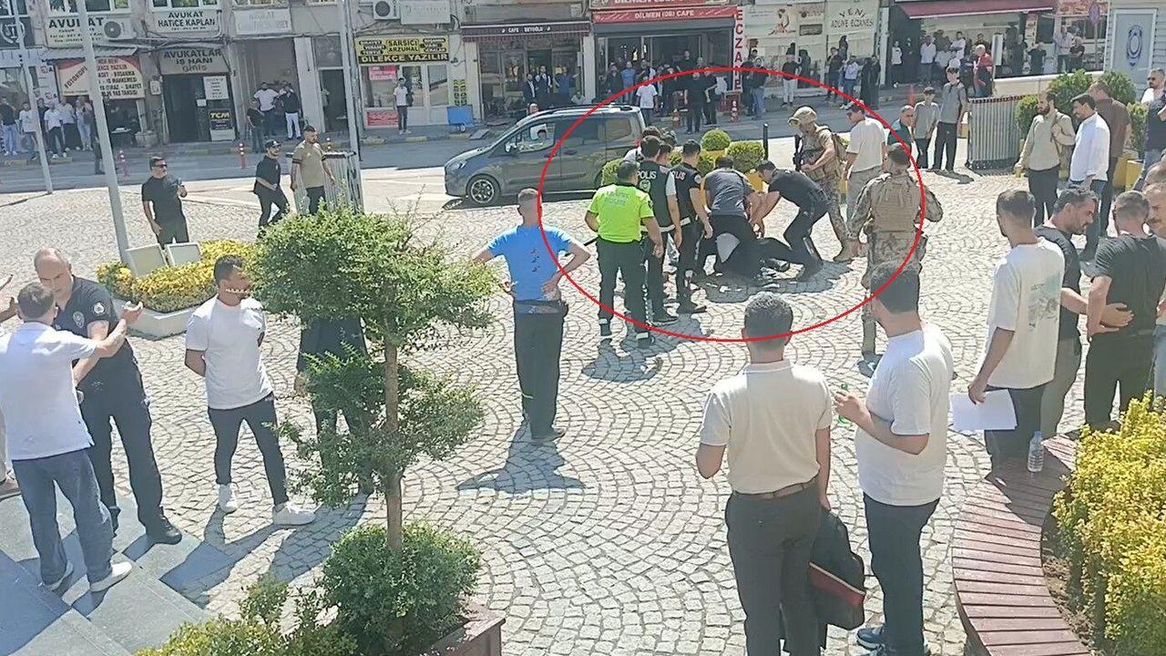 Bursa Adliyesi'nde kavga; 1'i polis 3 yaralı, 5 gözaltı