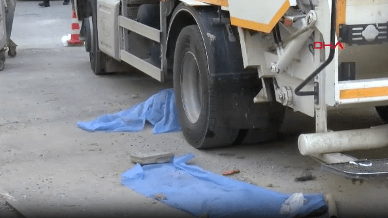 Çöp kamyonunun altında kalan yaya öldü