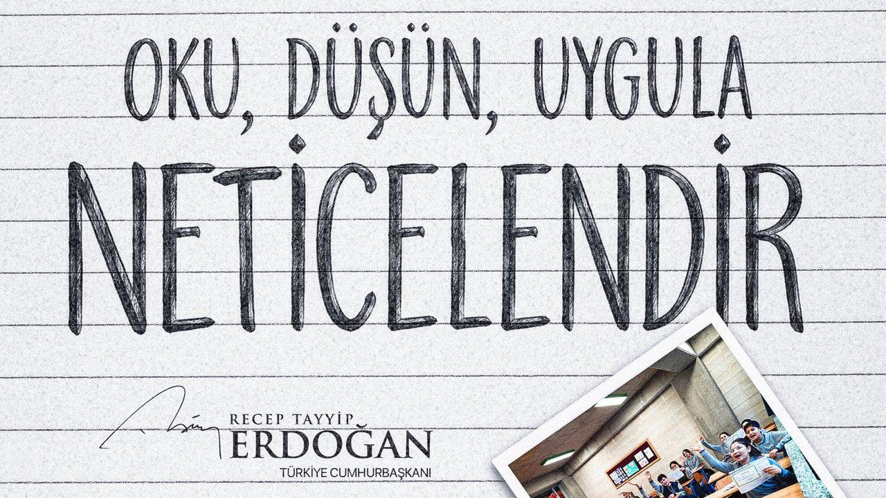 Cumhurbaşkanı Erdoğan’dan öğrencilere karne tebriği