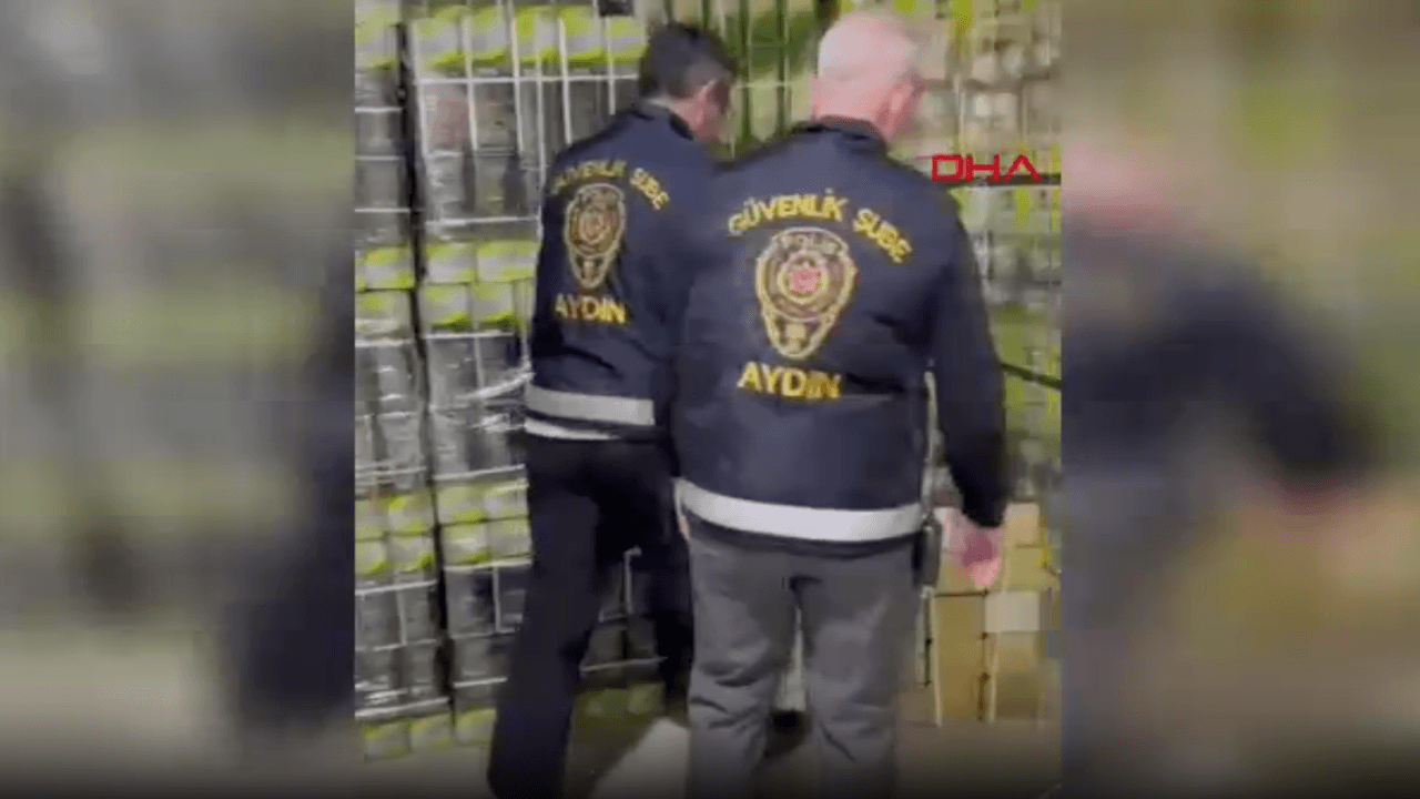 Aydın'da doluma hazır 6 bin litre tağşiş zeytinyağı ele geçirildi