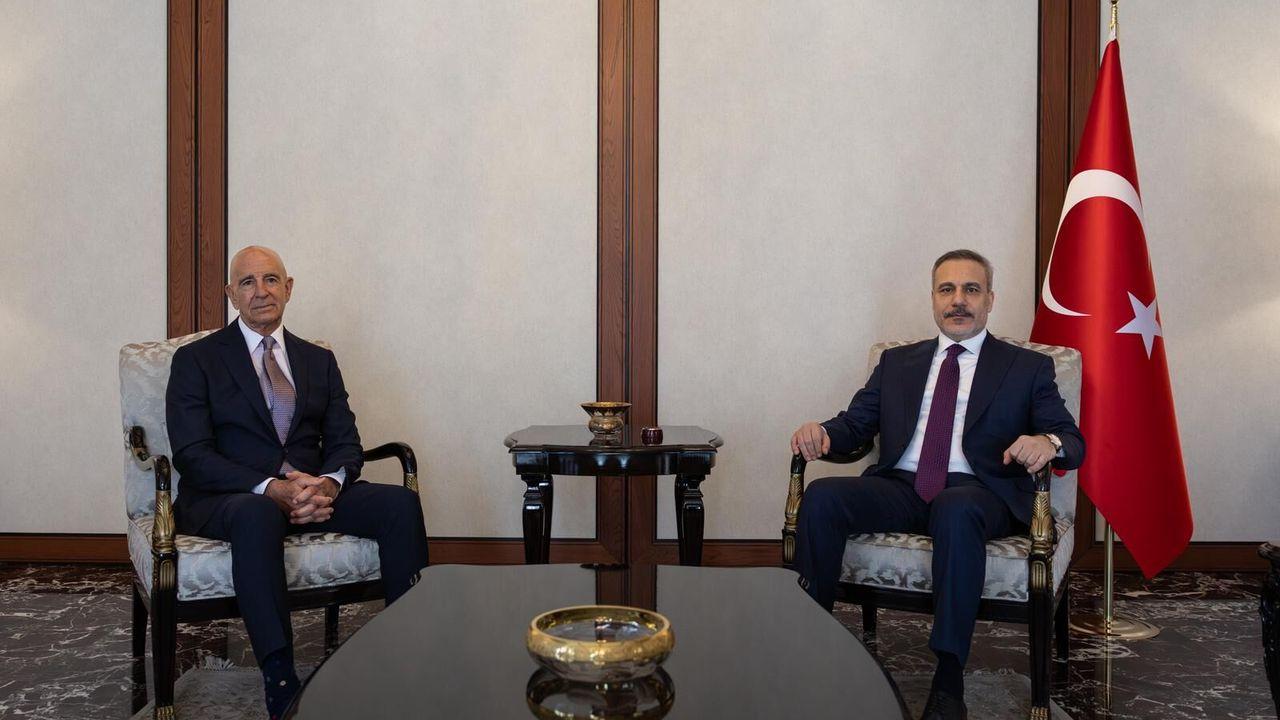 Bakan Fidan, ABD Büyükelçisi Barrack'ı kabul etti