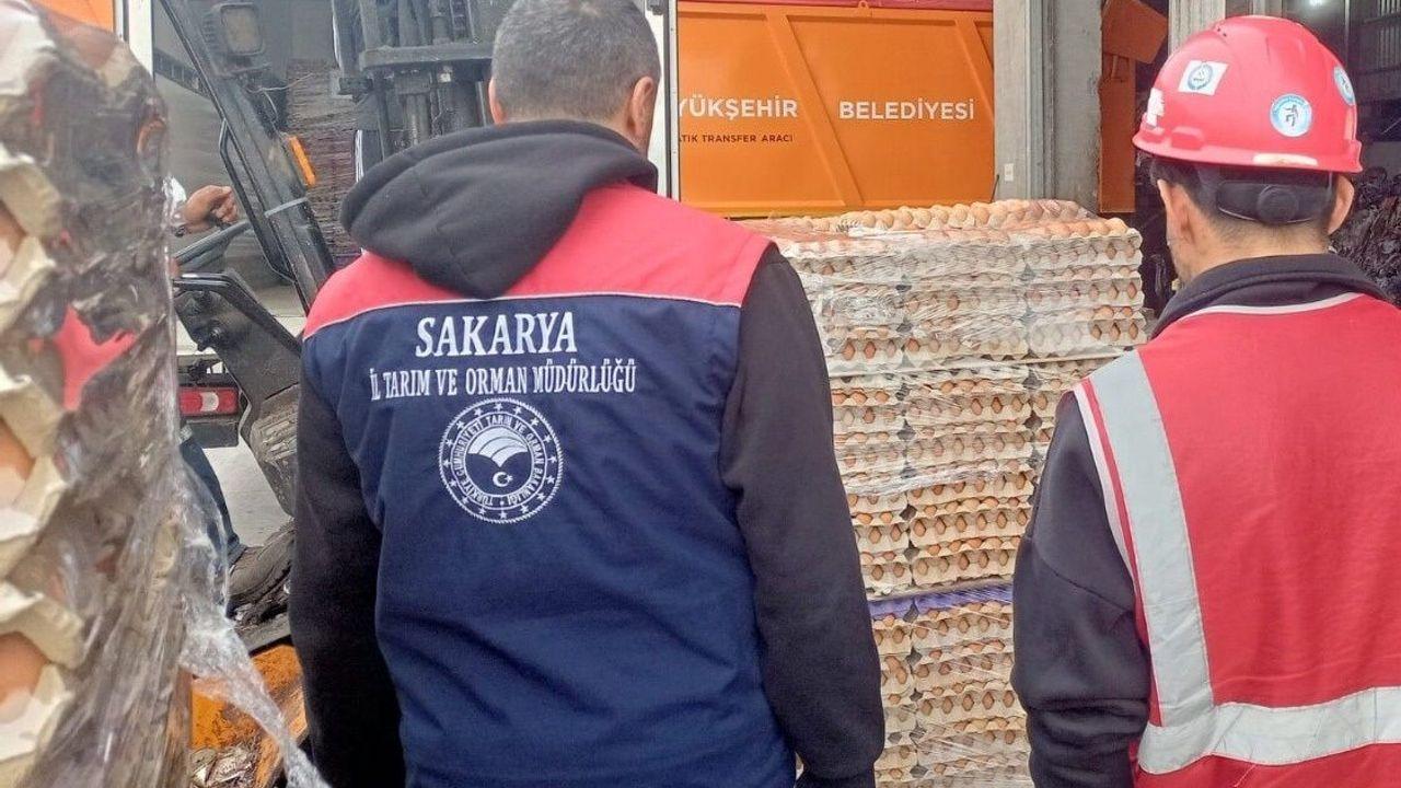 Sakarya’da 42 bin sahte organik etiketli yumurta imha edildi