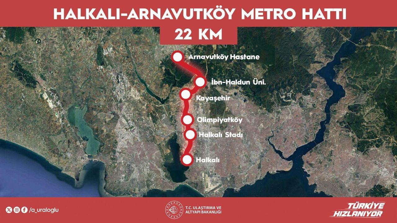 Halkalı-Arnavutköy metrosu, 19 Haziran'da hizmete açılıyor