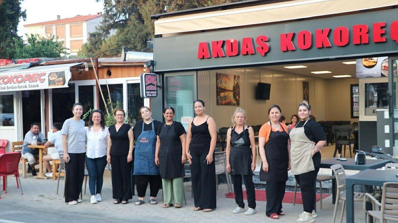 Ödemiş'te sokağın tamamı kadın esnafa emanet