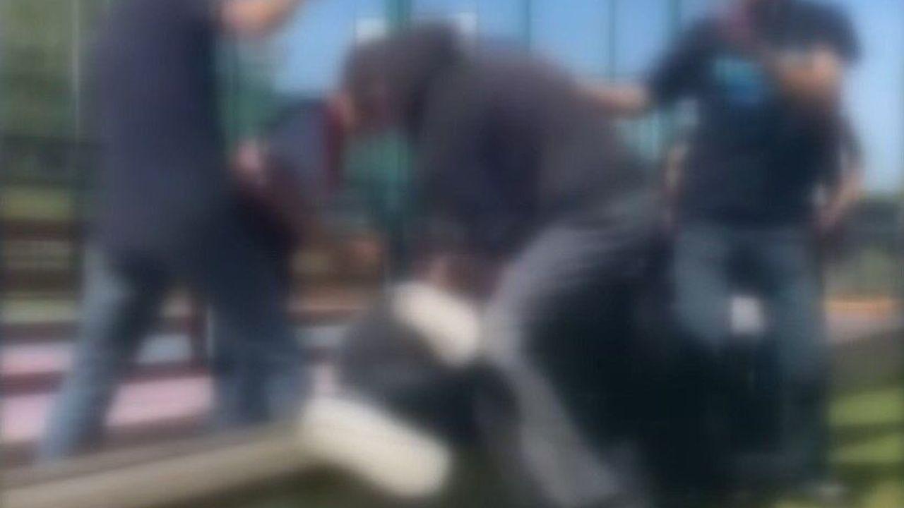 Arnavutköy'de bir grup çocuk, arkadaşlarını darbederken o anları kaydetti