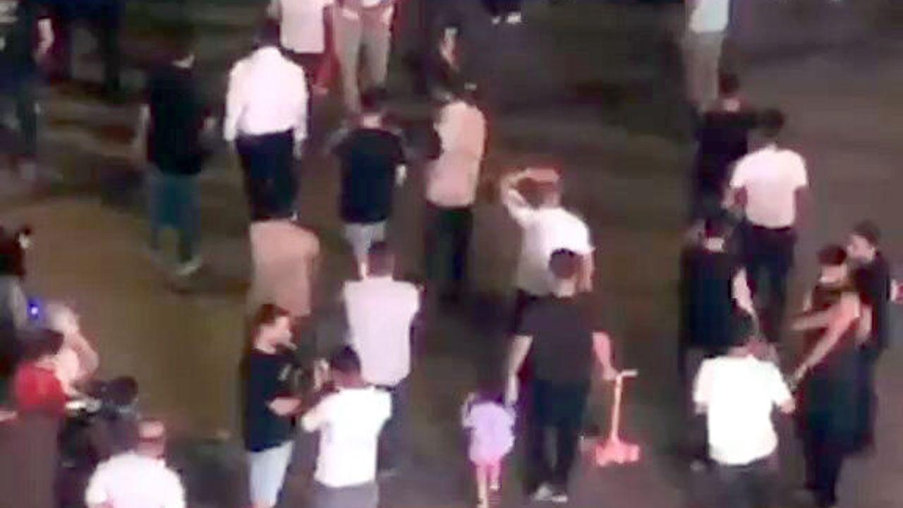 Esenyurt’ta halaydaki kadınların kavgasına erkekler dahil oldu; ortalık savaş alanına döndü