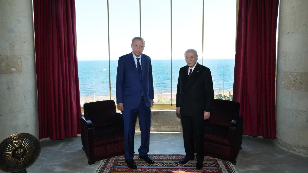 Cumhurbaşkanı Erdoğan, MHP lideri Bahçeli ile görüştü