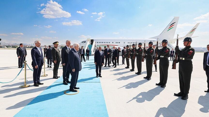Filistin Devlet Başkanı Abbas Ankara'da resmi ziyaret başlattı