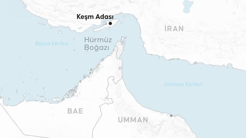 Hürmüz Boğazı'ndaki Keşm Adası çevresinde patlama sesleri