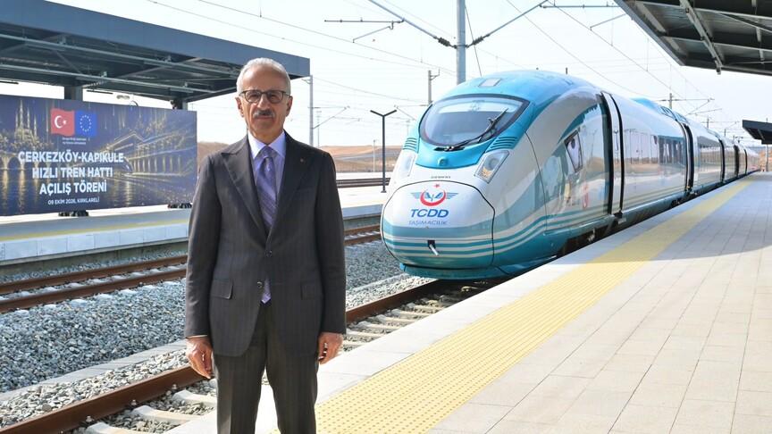 Çerkezköy-Kapıkule Hızlı Tren Hattı yarın açılıyor
