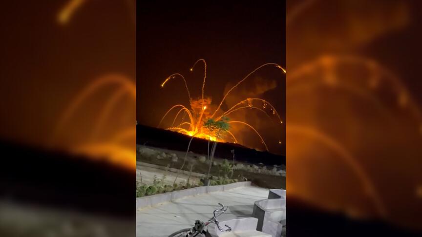 Halep'te mühimmat deposunda şiddetli patlama