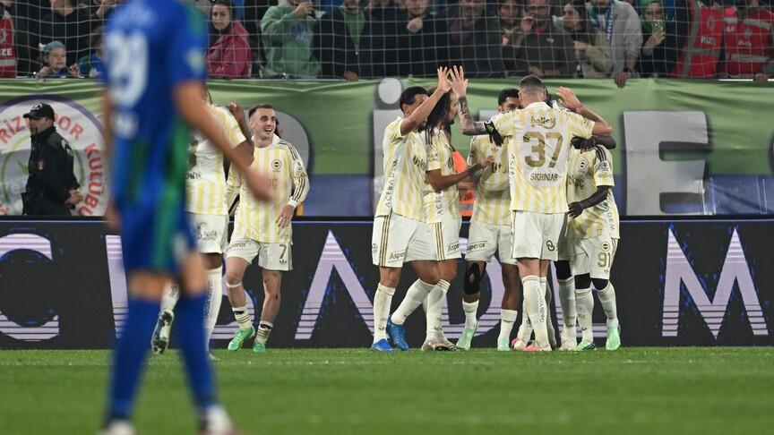 Fenerbahçe, Rize'den 3 golle 3 puanla döndü