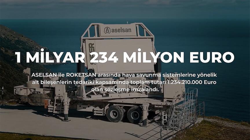 ASELSAN ile ROKETSAN arasında 1,2 milyar avroluk savunma sözleşmesi