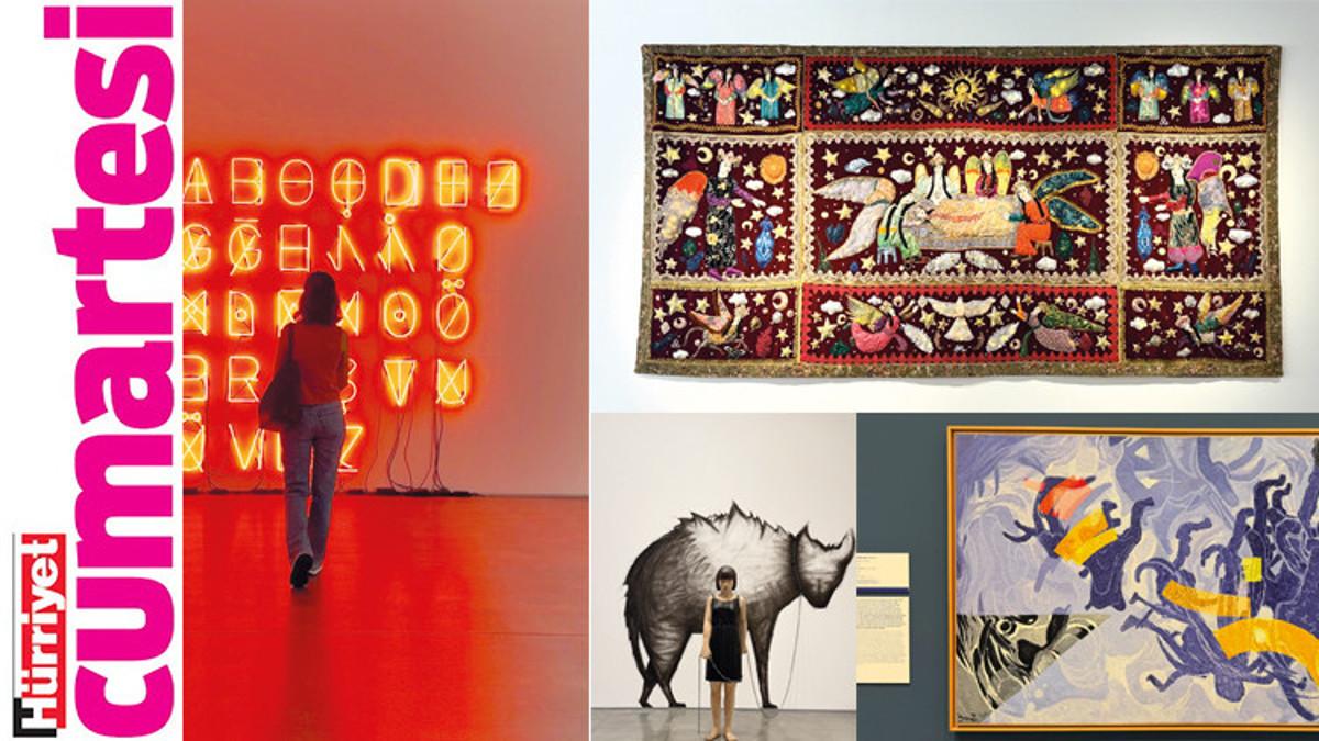 İstanbul Modern'de 230 eserlik 'Aynı Mavinin Altında' sergisi açıldı