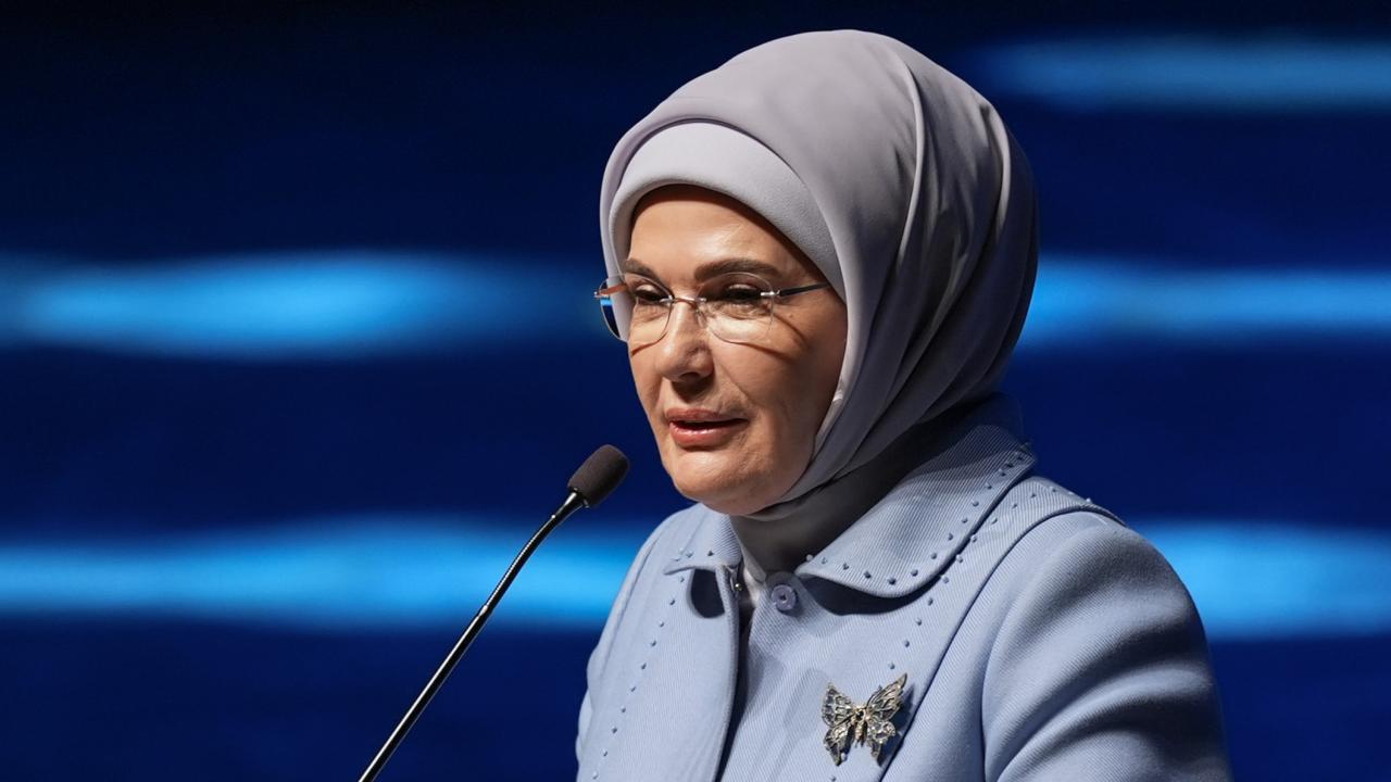 Emine Erdoğan Kiev'deki Lider Eşleri Zirvesi'ne video mesaj gönderdi