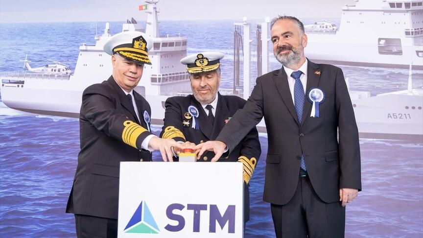 STM'nin Portekiz'e inşa ettiği ikinci gemi kızağa alındı