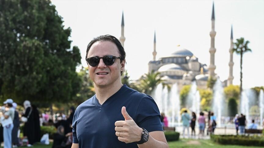 Felipe Massa, İstanbul'un tarihi mekânlarını gezdi