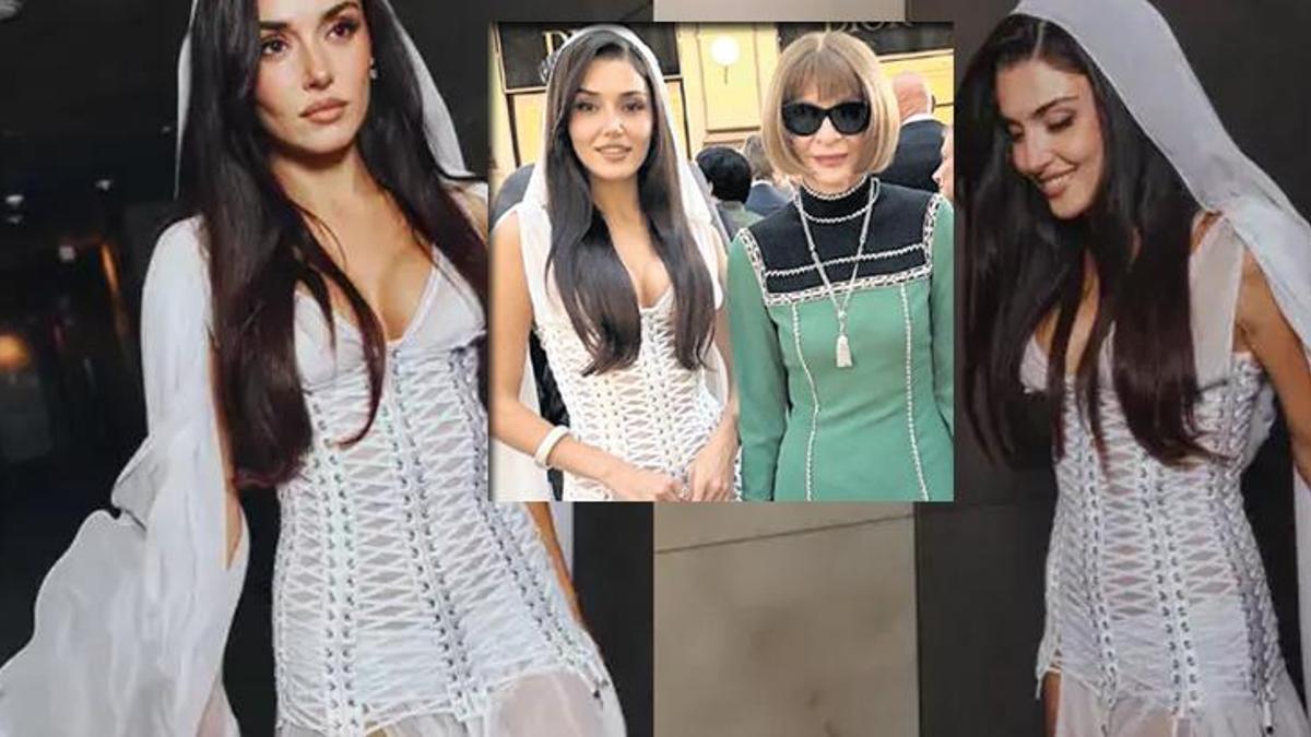 Hande Erçel, Milano'da Vogue World'e damga vurdu