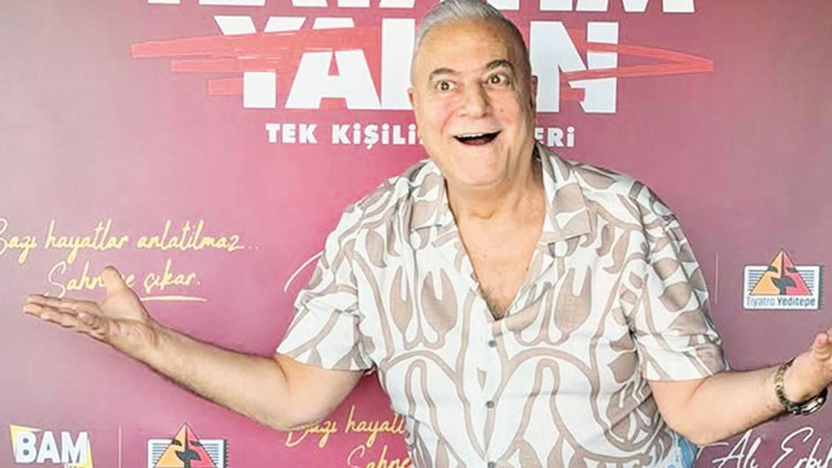 Mehmet Ali Erbil tek kişilik gösteriyle sahnede