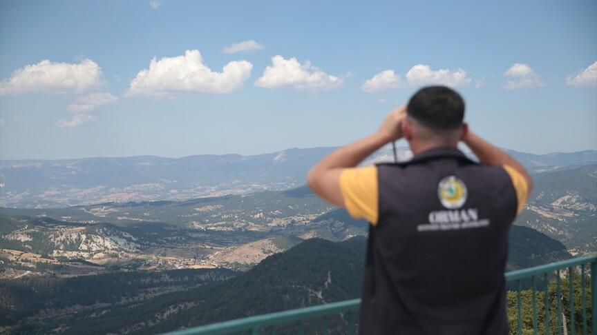 Bolu ve Düzce'de 656 bin hektar orman 24 saat gözetimde