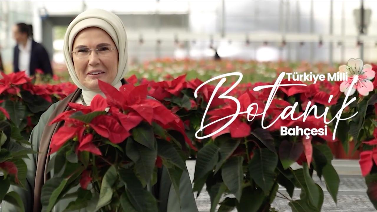 Emine Erdoğan Milli Botanik Bahçesi'ni ziyaret etti