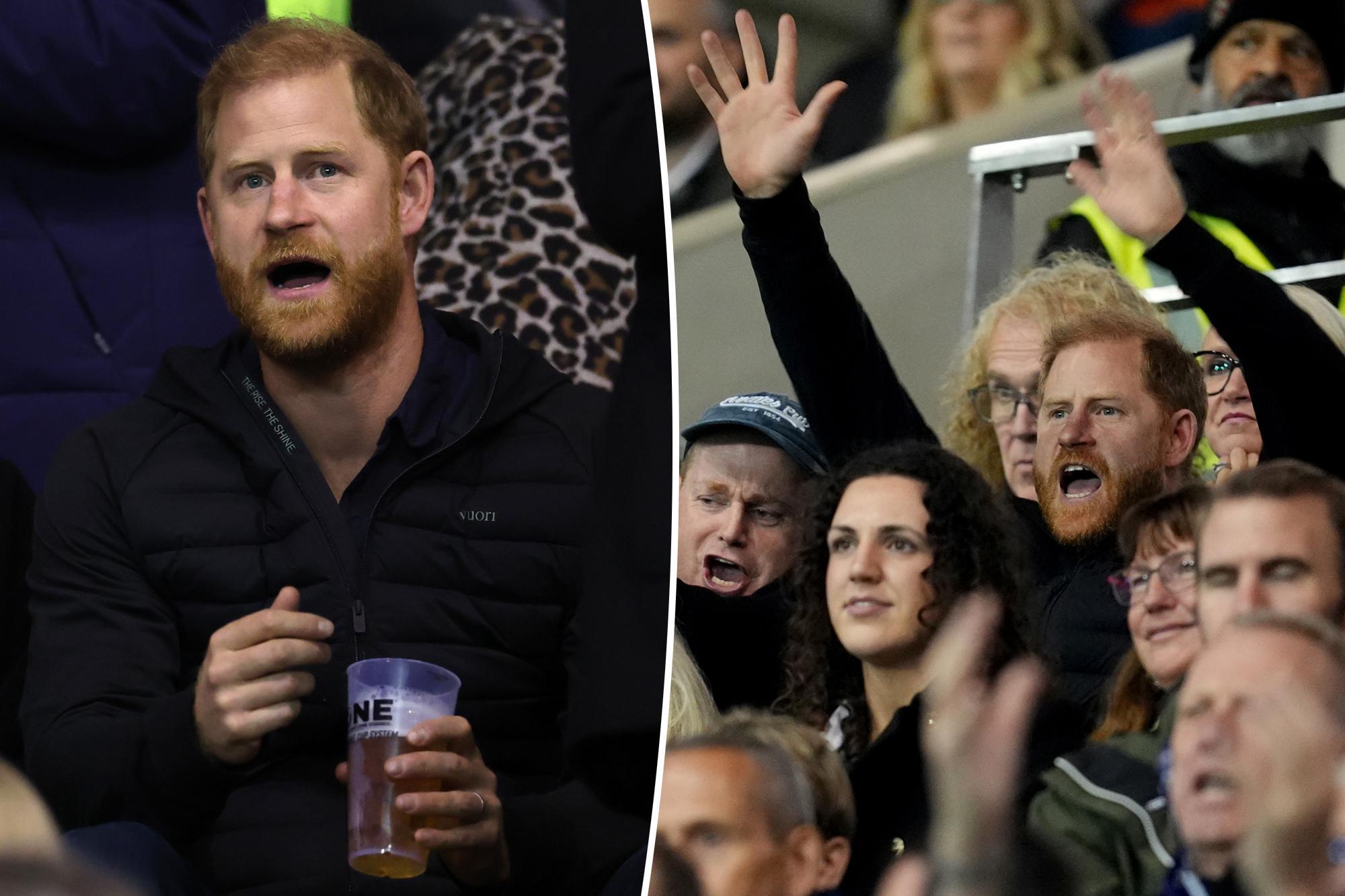 Prens Harry İngiltere'de rugby maçında yuhalandı