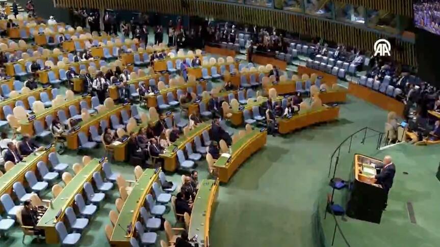 Netanyahu'nun BM konuşmasında çok sayıda ülke salonu terk etti