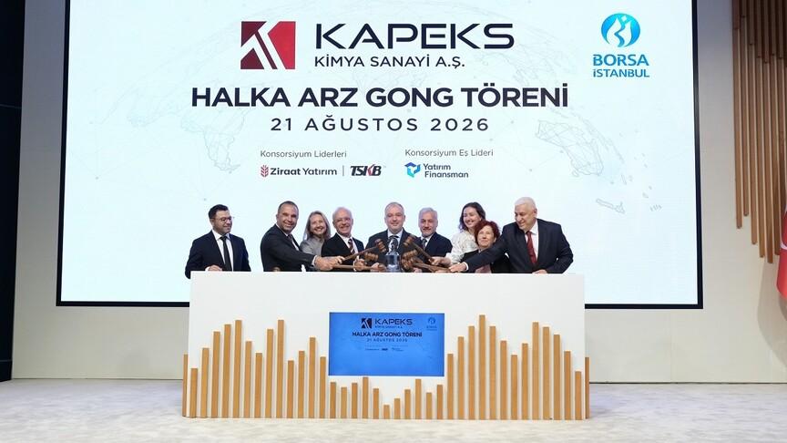 Kapeks Kimya Sanayi AŞ Borsa İstanbul'da işlem görmeye başladı