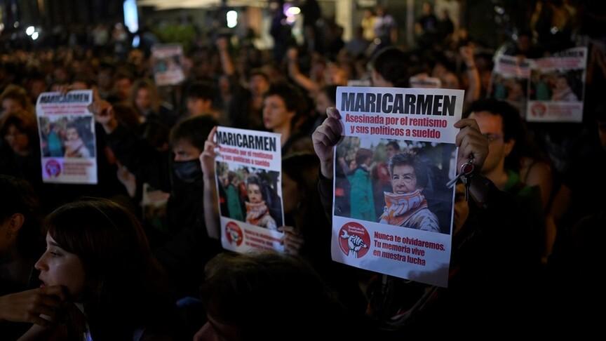 İspanya'da konut krizinin sembolü Mari Carmen hayatını kaybetti