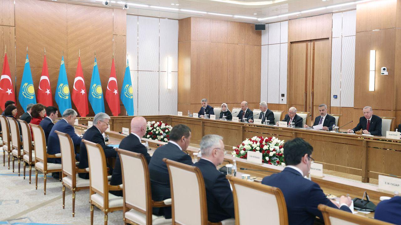 Cumhurbaşkanı Erdoğan ve Tokayev Stratejik İşbirliği Konseyi Altıncı Toplantısı'na başkanlık etti