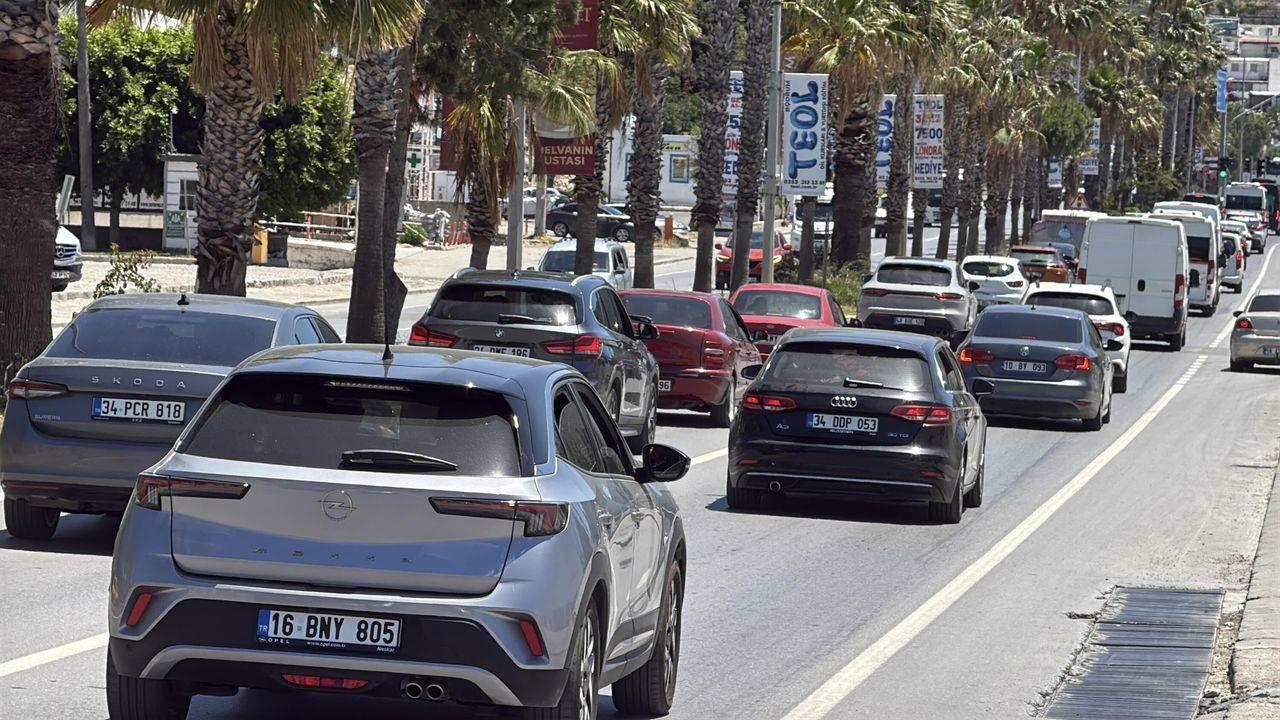 Bodrum’da son 36 saatte 25 binden fazla araç çıkış yaptı