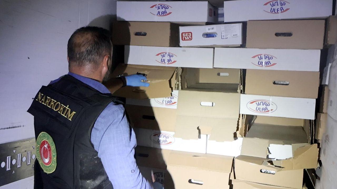 Kapıkule'de TIR'da 526 kilo uyuşturucu ele geçirildi