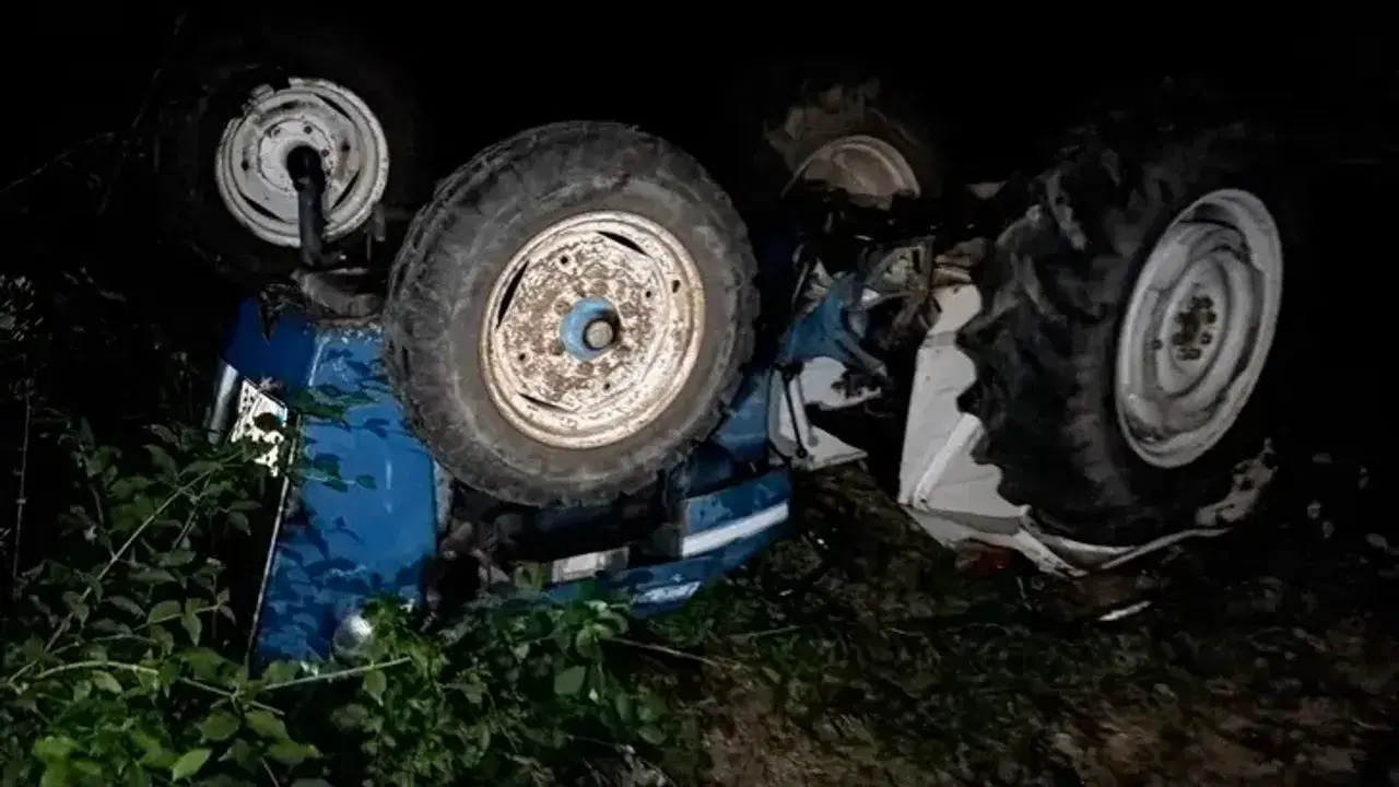 Ormanda devrilen traktörün sürücüsü öldü
