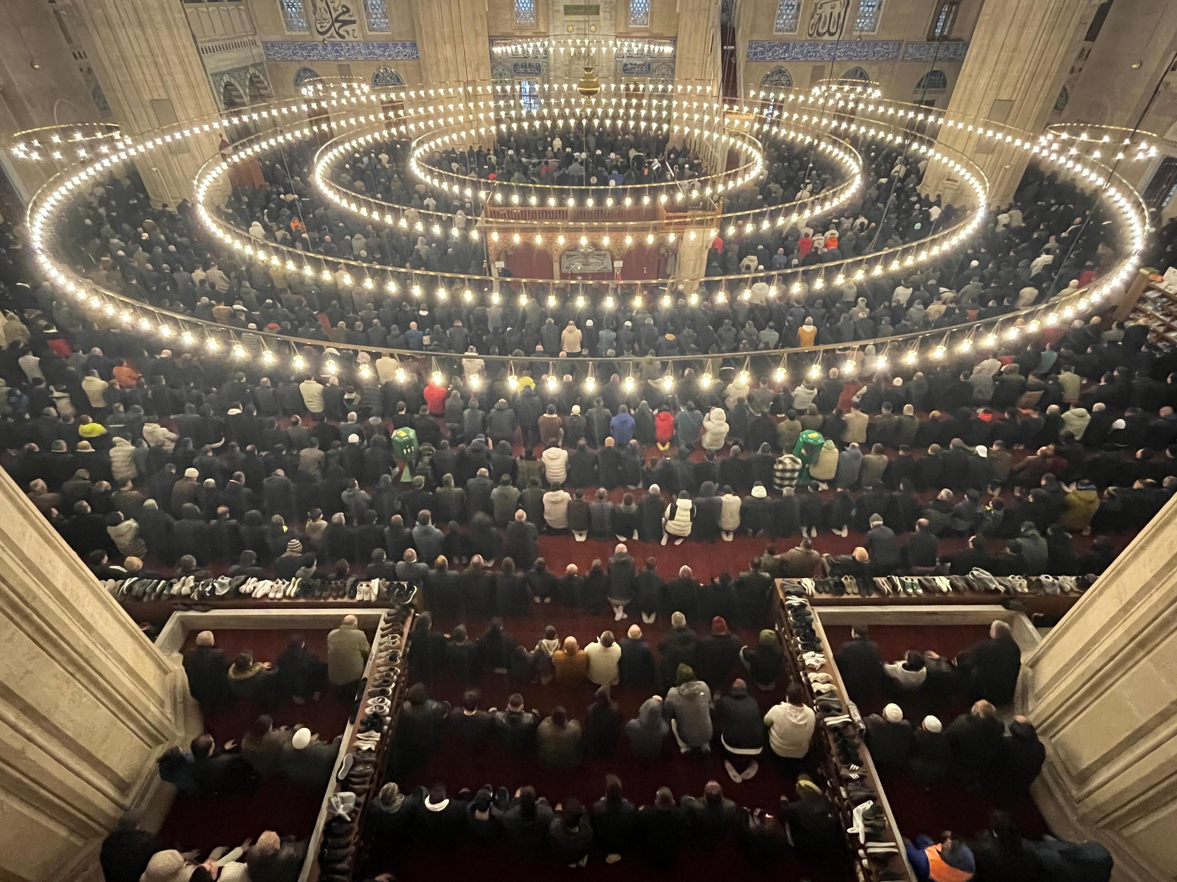 Selimiye'de 4 yıl aranın ardından ilk bayram namazı