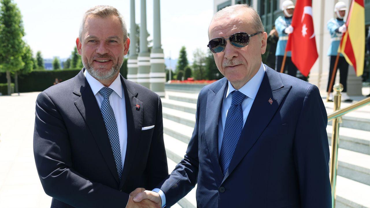 Cumhurbaşkanı Erdoğan, Slovakya Cumhurbaşkanı Pellegrini ile görüştü